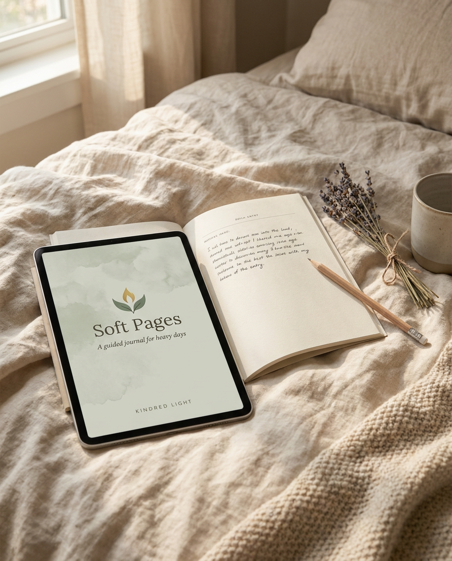 Soft Pages: A Guided Journal for Heavy Days - Kindred Light digital guide