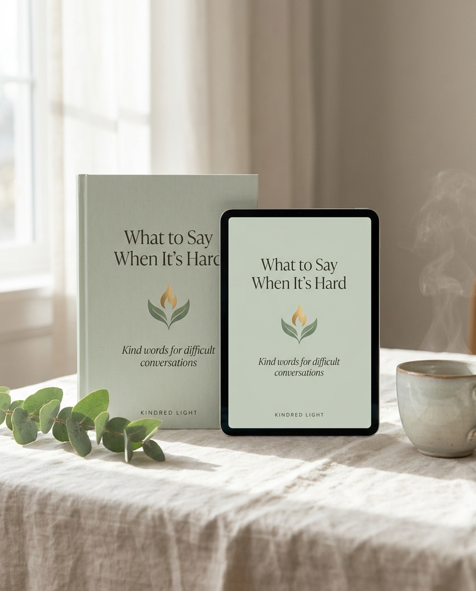 What to Say When It's Hard - Kindred Light digital guide